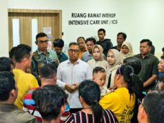 Wagub Nyanyang Jenguk dan Berikan Dukungan bagi Korban Kebakaran Kapal Federal