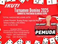 Wartawan Kepri Kibarkan Semangat Sumpah Pemuda Lewat Turnamen Domino 2025 – Gratis, Berhadiah Besar, Ayo Ikut!