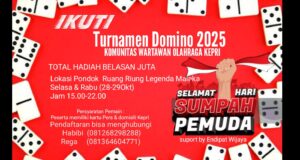 Wartawan Kepri Kibarkan Semangat Sumpah Pemuda Lewat Turnamen Domino 2025 – Gratis, Berhadiah Besar, Ayo Ikut!