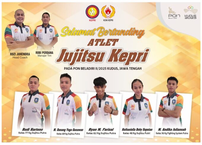 Tampil Percaya Diri, Ju-Jitsu Kepri Unjuk Kekuatan di Panggung PON Bela Diri 2025
