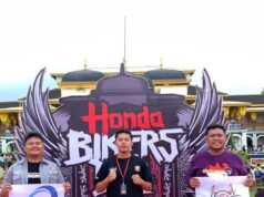 Bikers One Heart Community Kepri Ramaikan Honda Bikers Day Regional Sumatera 2025 di Istana Maimun Medan