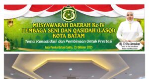 Hj. Erlita Sari Amsakar Terpilih Secara Aklamasi Pimpin LASQI Kota Batam Periode 2025–2030