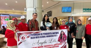Miss Global Indonesia 2025 Angela Lillo Ajak Warga Batam “Sayangi Jantung Demi Jantung Hati”!