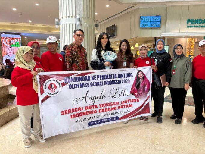 Miss Global Indonesia 2025 Angela Lillo Ajak Warga Batam “Sayangi Jantung Demi Jantung Hati”!