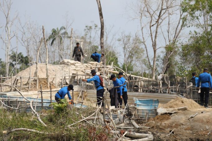 Ditpam BP Batam Bersama TNI dan Polri Tertibkan Tambang Pasir Ilegal di KKOP Bandara