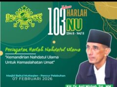 Peringatan Harlah NU ke-103 Berlangsung Khidmat di Masjid Baitul Muttaqien
