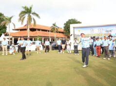 155 Pegolf Ramaikan Turnamen Lanud Hang Nadim, Ajang Silaturahmi Pimpinan Daerah Kepri