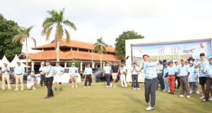 155 Pegolf Ramaikan Turnamen Lanud Hang Nadim, Ajang Silaturahmi Pimpinan Daerah Kepri