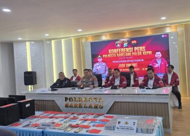 Operasi Judi Online di Rumah Elite Batam Digulung Polresta Barelang