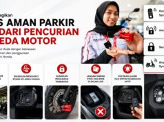 Honda Bagikan Tips Aman Parkir Hindari Pencurian Sepeda Motor