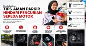 Honda Bagikan Tips Aman Parkir Hindari Pencurian Sepeda Motor