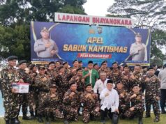 Banser GP Ansor Aktif dalam Apel Sabuk Kamtibmas Polda Kepri, Sukatmanto Tegaskan Komitmen Jaga NKRI