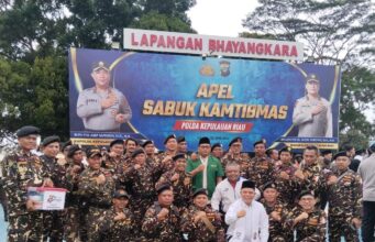 Banser GP Ansor Aktif dalam Apel Sabuk Kamtibmas Polda Kepri, Sukatmanto Tegaskan Komitmen Jaga NKRI