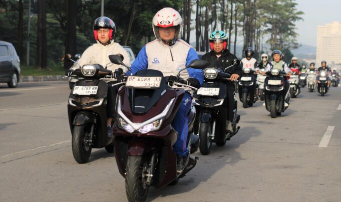 Honda Kepri Gelar Sunmori dan Healthy Walk Bersama Jurnalis serta Content Creator