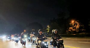 Vario Street Nation Satukan 55 Bikers Honda Vario Lewat Riding Malam di Batam