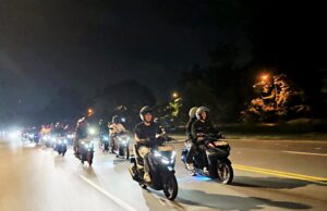 Vario Street Nation Satukan 55 Bikers Honda Vario Lewat Riding Malam di Batam