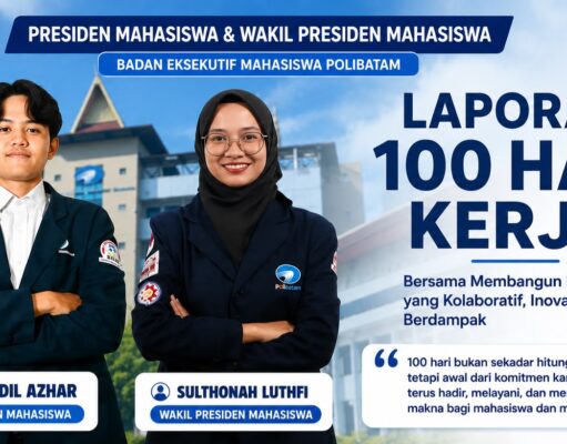100 Hari Pimpin BEM Polibatam, Aidil dan Luthfi Fokus Cetak Mahasiswa Berdampak untuk Batam dan Kepri