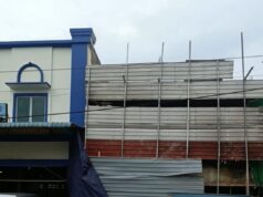 Serobot Lahan Fasum, Warga Ruko Legenda Gemilang Protes Pembangunan Tanpa Izin
