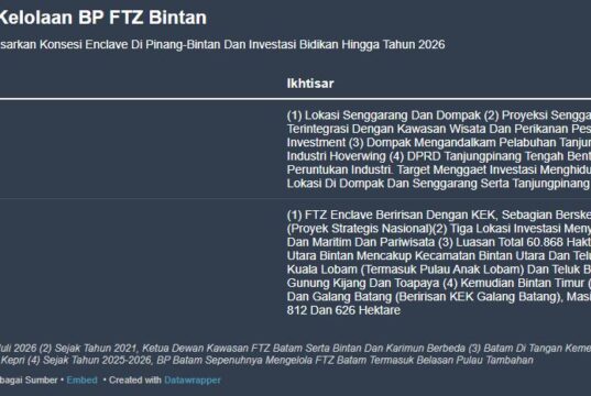Investor Data Centre Borong Lahan, Batam Terdongkrak Tarif Listrik Kompetitif