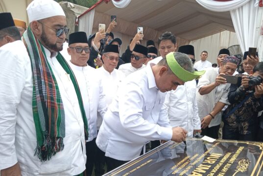 Ahmad Muzani Resmikan Pembangunan Pondok Pesantren Nur Iman Pulau Kasu, Dorong Penguatan Karakter Generasi Muda