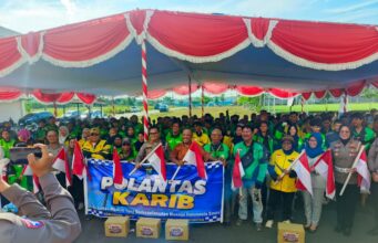 Kolaborasi Gojek dan Ditlantas Polda Kepri, Ratusan Driver Online Batam Deklarasikan Tertib Berlalu Lintas Sambut HUT ke-81 RI