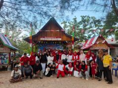 Semarak HUT ke-81 RI, Paguyuban Berkah Loka Gelar Family Gathering di Pantai Gaseng