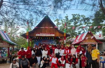 Semarak HUT ke-81 RI, Paguyuban Berkah Loka Gelar Family Gathering di Pantai Gaseng