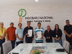 Pererat Kemitraan, PWI Batam Bersama Institut Teknolodi dan Bisnis Indobaru Nasional Batam Teken MoU