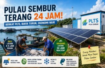 Dulu Listrik Cuma 5 Jam, Kini Pulau Sembur Batam Terang 24 Jam Berkat PLTS