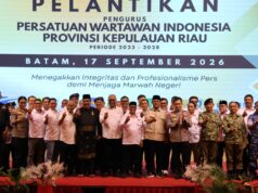 PWI Kepri Resmi Dilantik, Bawa Spirit “DNA Pejuang” untuk Perkuat Sinergi Daerah