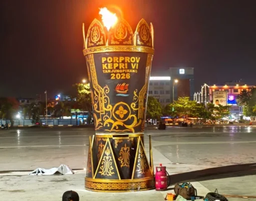 Tugu Sirih Bersiap Jadi Pusat Kemegahan Penyalaan Api Porprov VI Kepri
