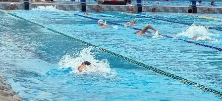Perebutan Medali Cabor Renang Porprov VI Kepri Berlangsung Sengit