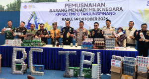 Bea Cukai Tanjungpinang Musnahkan Barang Ilegal Rp4,3 Miliar