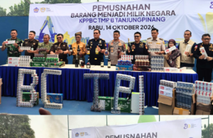 Bea Cukai Tanjungpinang Musnahkan Barang Ilegal Rp4,3 Miliar